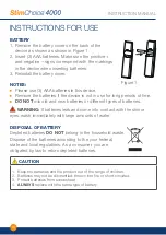 Предварительный просмотр 20 страницы Stim Choice 4000 Installation Instructions Manual