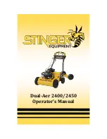 Предварительный просмотр 1 страницы Stinger Equipment Dual-Aer 2400 Operator'S Manual