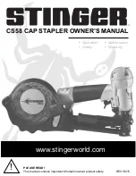 Stinger CS58 Owner'S Manual preview