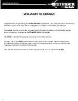 Preview for 2 page of Stinger CS58 Owner'S Manual