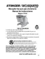 Preview for 17 page of Stinger Nosquito CT100 Series Operation Manual