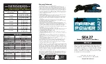 Preview for 2 page of Stinger SEA27 Owners Manual Instructions