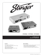 Preview for 1 page of Stinger SPX1000X5 Manual