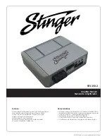 Stinger SPX350.2 Amplifier Manual предпросмотр