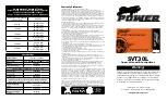 Preview for 2 page of Stinger SVT30L Owners Manual Instructions