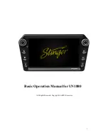 Stinger UN1880 Basic Operation Manual preview