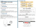 Preview for 2 page of Stingray 318DOPW V Series Manual