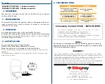 Preview for 2 page of Stingray 318LIPW V Series Manual