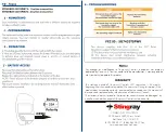 Preview for 2 page of Stingray 433TSPW V Series Quick Start Manual