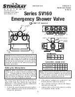 Preview for 1 page of Stingray SV160 Series Installation & Maintenance Manual