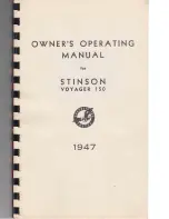 Preview for 2 page of Stinson 108-1 Owner'S Operating Manual