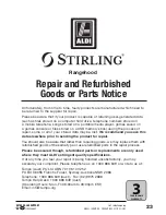 Preview for 23 page of Stirling SORHP1-RH Instruction Manual