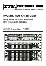 STK Professional Audio HVQ Series Owner'S Manual предпросмотр