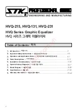 Preview for 2 page of STK Professional Audio HVQ Series Owner'S Manual