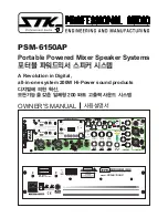 STK Professional Audio PSM-6150AP Owner'S Manual предпросмотр