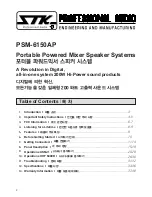 Предварительный просмотр 2 страницы STK Professional Audio PSM-6150AP Owner'S Manual