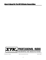 Предварительный просмотр 28 страницы STK Professional Audio VM-11S DRV Owner'S Manual