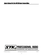 Предварительный просмотр 32 страницы STK Professional Audio VM-8DRV Owner'S Manual