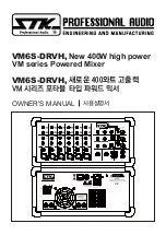 Предварительный просмотр 1 страницы STK Professional Audio VM6S-DRVH Owner'S Manual