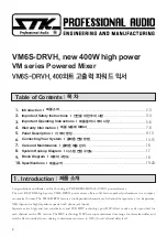 Предварительный просмотр 2 страницы STK Professional Audio VM6S-DRVH Owner'S Manual