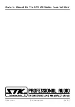 Предварительный просмотр 24 страницы STK Professional Audio VM6S-DRVH Owner'S Manual