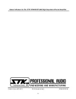 Предварительный просмотр 12 страницы STK Professional Audio VP-120D Owner'S Manual