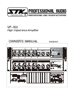 Предварительный просмотр 1 страницы STK Professional Audio VP-150 Owner'S Manual