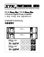 STK Professional Audio VS-34 Power Plus Owner'S Manual предпросмотр