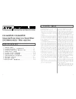 Preview for 2 page of STK Professional Audio VX1443-FDR Owner'S Manual