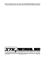 Preview for 21 page of STK Professional Audio VX1443-FDR Owner'S Manual