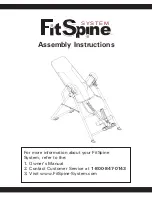 STL FitSpine System Assembly Instructions Manual preview