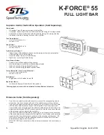 Preview for 5 page of STL K-FORCE 55 Instruction Manual