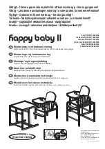 Предварительный просмотр 8 страницы STM Storchenmuehle Happy Baby II Instructions For Assembly And Use