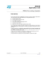 Предварительный просмотр 1 страницы STMicroelectronics AN3248 Application Note