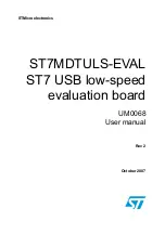 Предварительный просмотр 1 страницы STMicroelectronics ST7MDTULS-EVAL User Manual