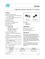 STMicroelectronics STCF03 Manual предпросмотр