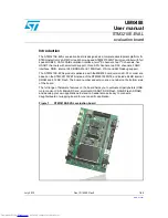 Preview for 1 page of STMicroelectronics STM3210E-EVAL User Manual