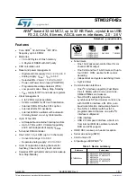 Preview for 1 page of STMicroelectronics STM32F042C4 Manual