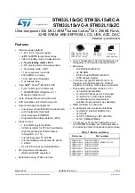 Preview for 1 page of STMicroelectronics STM32L151QCH6 Manual