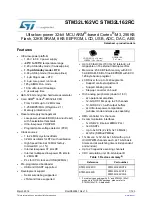 Preview for 1 page of STMicroelectronics STM32L162RC Manual