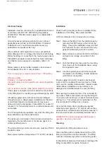 Preview for 2 page of Stoane Lighting Badger M Installation And Maintenance Instructions