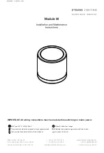 Stoane Lighting Module M Installation And Maintenance Instructions предпросмотр