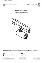 Stoane Lighting ZTA.50 Installation And Maintenance Instructions Manual preview