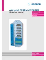 Stober AX 5000 Operating Manual предпросмотр