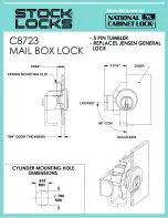 Preview for 1 page of Stock Loks C8723 Instruction Sheet