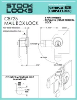 Preview for 1 page of Stock Loks C8725 Instruction Sheet