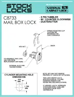 Preview for 1 page of Stock Loks C8733 Instruction Sheet