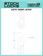 Preview for 1 page of Stock Loks C8757 Instruction Sheet