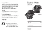 Preview for 8 page of stockli Marroniofen Operating Instructions Manual