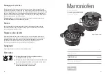 Preview for 15 page of stockli Marroniofen Operating Instructions Manual